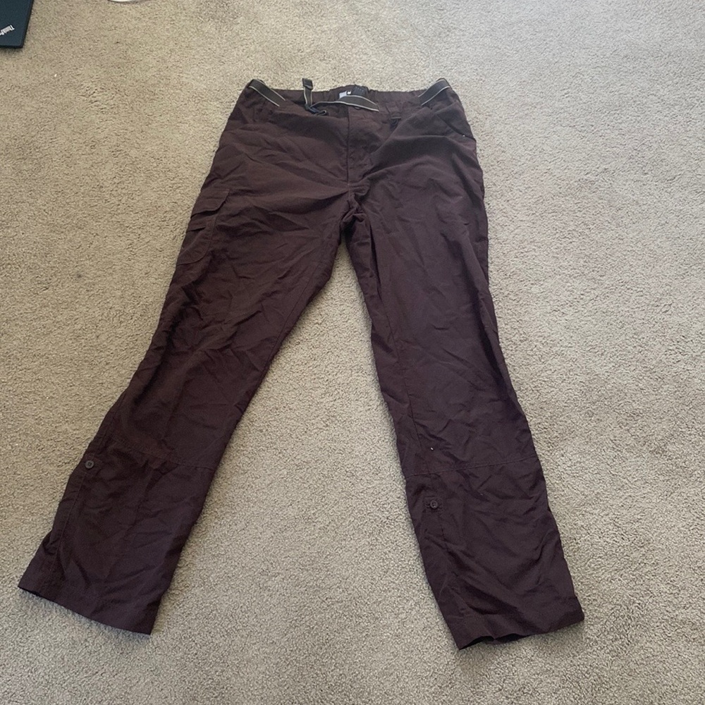 brown nylon REI pants